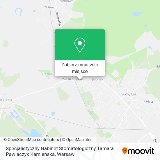 Mapa Specjalistyczny Gabinet Stomatologiczny Tamara Pawlaczyk Kamieńska