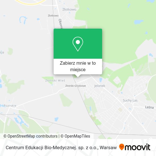 Mapa Centrum Edukacji Bio-Medycznej. sp. z o.o.