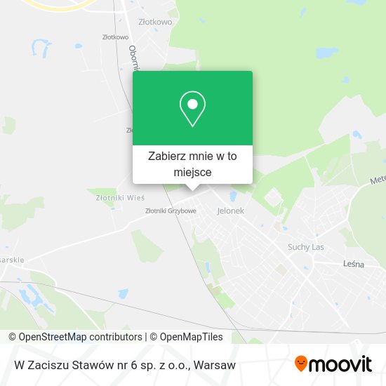 Mapa W Zaciszu Stawów nr 6 sp. z o.o.