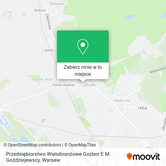 Mapa Przedsiębiorstwo Wielobranżowe Gozbor E M Goździejewscy