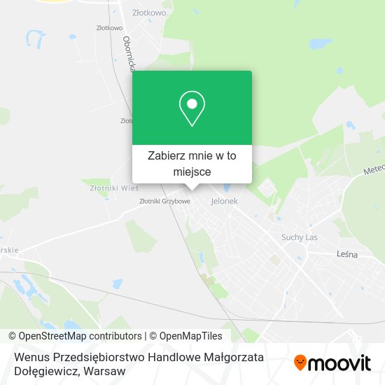 Mapa Wenus Przedsiębiorstwo Handlowe Małgorzata Dołęgiewicz