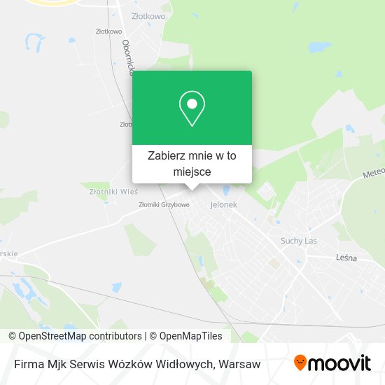 Mapa Firma Mjk Serwis Wózków Widłowych