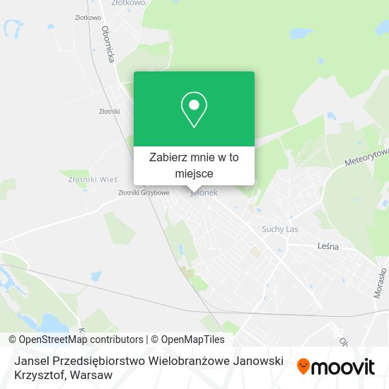 Mapa Jansel Przedsiębiorstwo Wielobranżowe Janowski Krzysztof