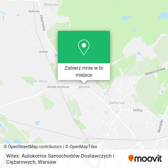 Mapa Witex. Autokomis Samochodów Dostawczych i Ciężarowych