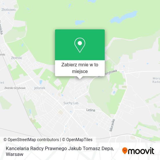 Mapa Kancelaria Radcy Prawnego Jakub Tomasz Depa