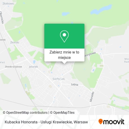 Mapa Kubacka Honorata - Usługi Krawieckie