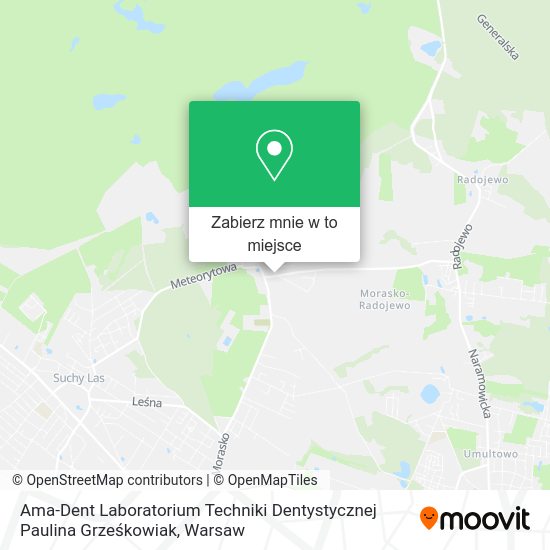 Mapa Ama-Dent Laboratorium Techniki Dentystycznej Paulina Grześkowiak