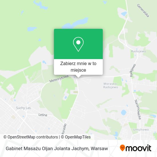 Mapa Gabinet Masażu Oljan Jolanta Jachym