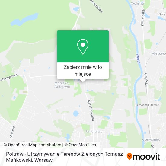 Mapa Poltraw - Utrzymywanie Terenów Zielonych Tomasz Mańkowski