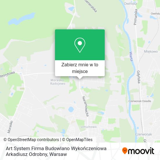 Mapa Art System Firma Budowlano Wykończeniowa Arkadiusz Odrobny