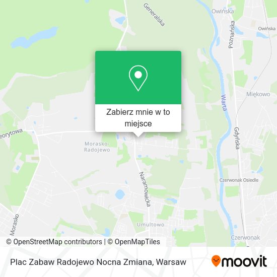 Mapa Plac Zabaw Radojewo Nocna Zmiana