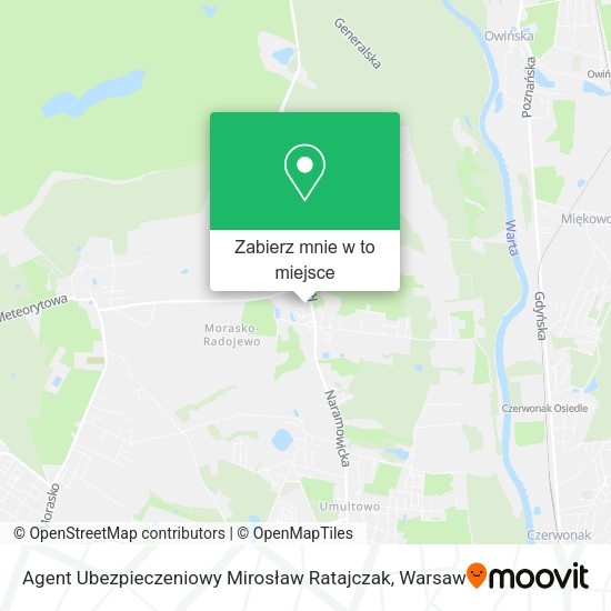 Mapa Agent Ubezpieczeniowy Mirosław Ratajczak