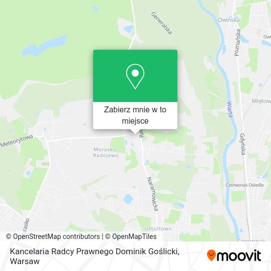 Mapa Kancelaria Radcy Prawnego Dominik Goślicki