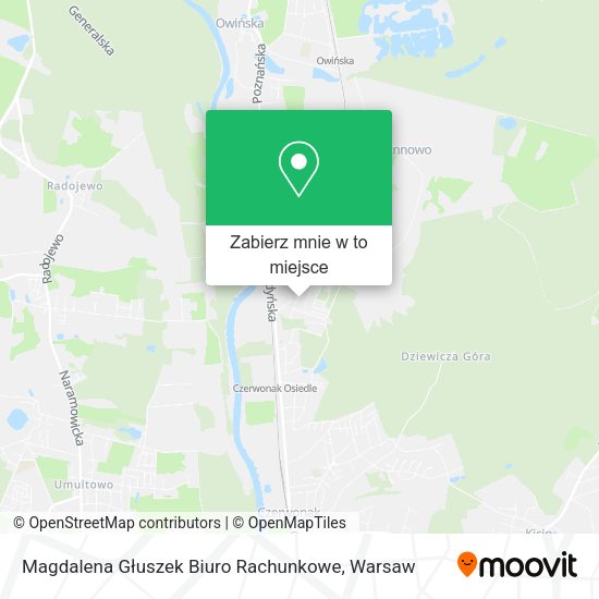 Mapa Magdalena Głuszek Biuro Rachunkowe