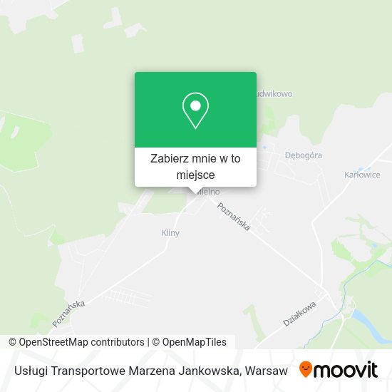 Mapa Usługi Transportowe Marzena Jankowska