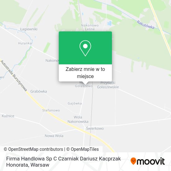 Mapa Firma Handlowa Sp C Czarniak Dariusz Kacprzak Honorata