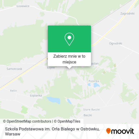 Mapa Szkoła Podstawowa im. Orła Białego w Ostrówku