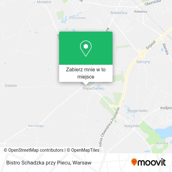 Mapa Bistro Schadzka przy Piecu