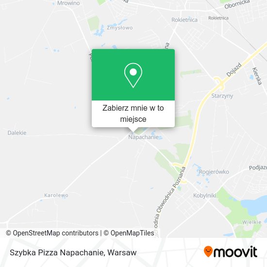 Mapa Szybka Pizza Napachanie