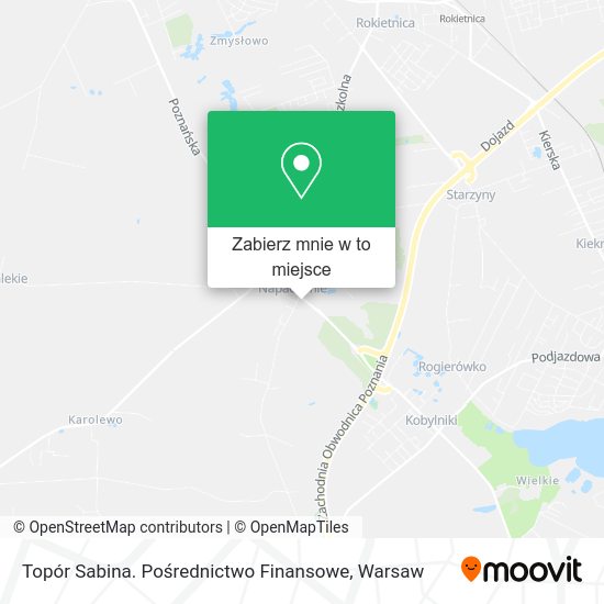 Mapa Topór Sabina. Pośrednictwo Finansowe