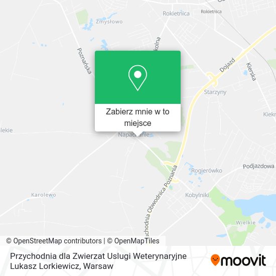 Mapa Przychodnia dla Zwierzat Uslugi Weterynaryjne Lukasz Lorkiewicz