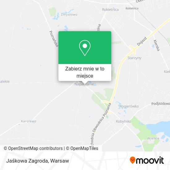 Mapa Jaśkowa Zagroda