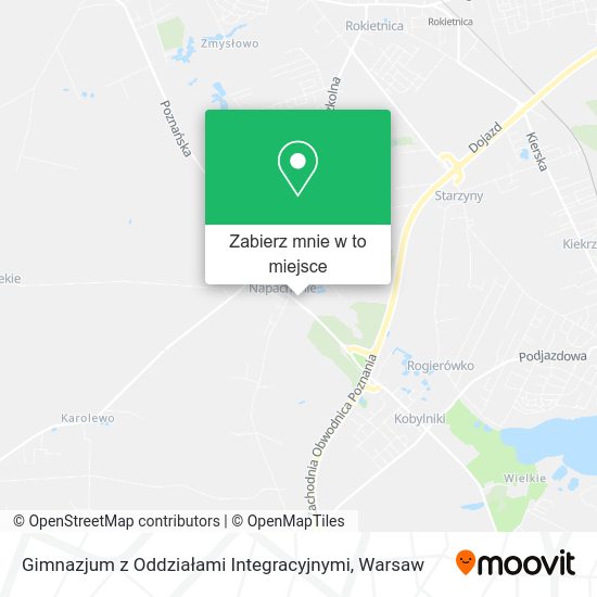 Mapa Gimnazjum z Oddziałami Integracyjnymi