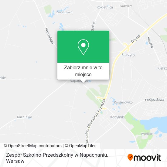 Mapa Zespół Szkolno-Przedszkolny w Napachaniu