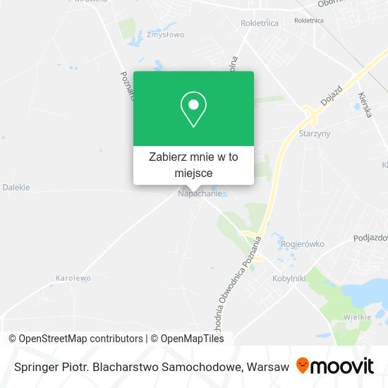 Mapa Springer Piotr. Blacharstwo Samochodowe