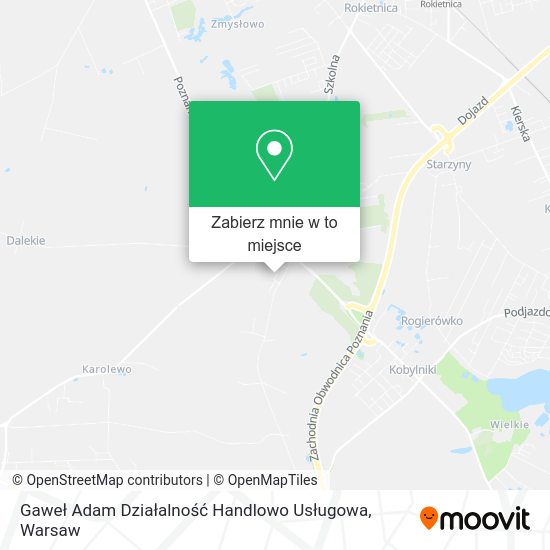 Mapa Gaweł Adam Działalność Handlowo Usługowa