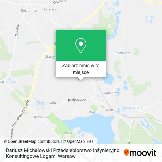 Mapa Dariusz Michałowski Przedsiębiorstwo Inżynieryjno Konsultingowe Logam