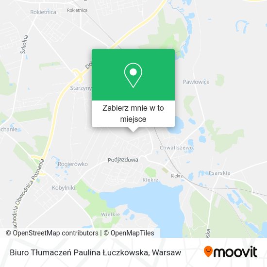 Mapa Biuro Tłumaczeń Paulina Łuczkowska