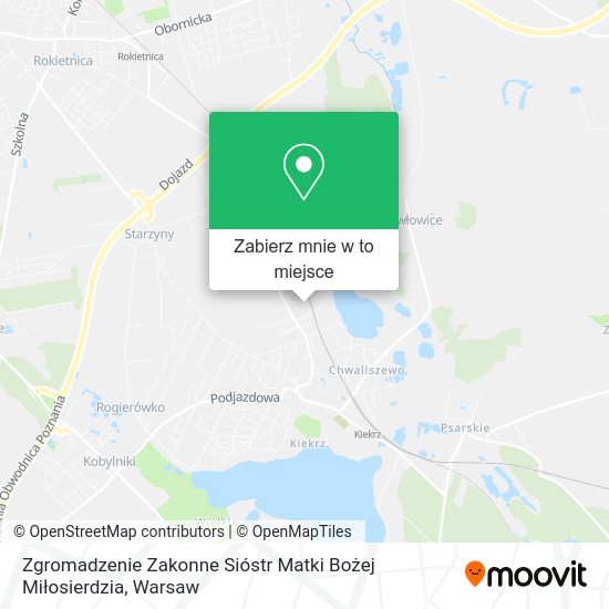 Mapa Zgromadzenie Zakonne Sióstr Matki Bożej Miłosierdzia