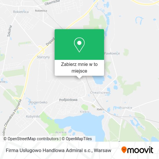 Mapa Firma Usługowo Handlowa Admiral s.c.