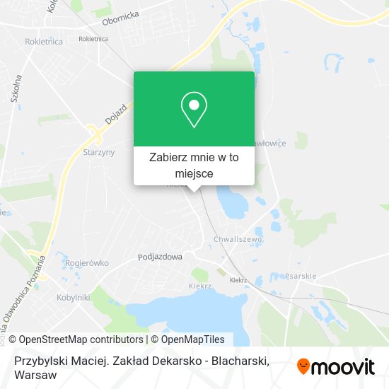 Mapa Przybylski Maciej. Zakład Dekarsko - Blacharski