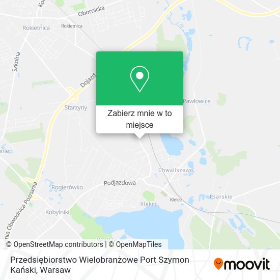 Mapa Przedsiębiorstwo Wielobranżowe Port Szymon Kański