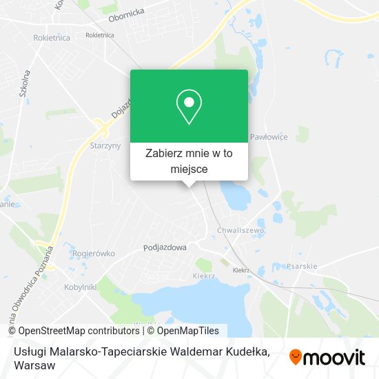 Mapa Usługi Malarsko-Tapeciarskie Waldemar Kudełka