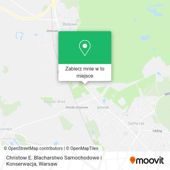 Mapa Christow E. Blacharstwo Samochodowe i Konserwacja