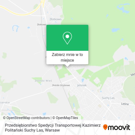 Mapa Przedsiębiorstwo Spedycji Transportowej Kazimierz Politański Suchy Las