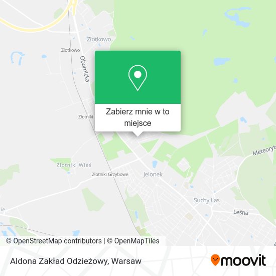 Mapa Aldona Zakład Odzieżowy