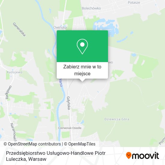 Mapa Przedsiębiorstwo Usługowo-Handlowe Piotr Luleczka