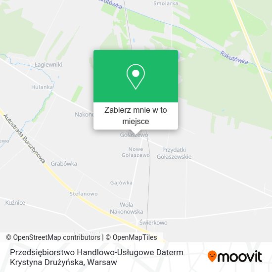 Mapa Przedsiębiorstwo Handlowo-Usługowe Daterm Krystyna Drużyńska