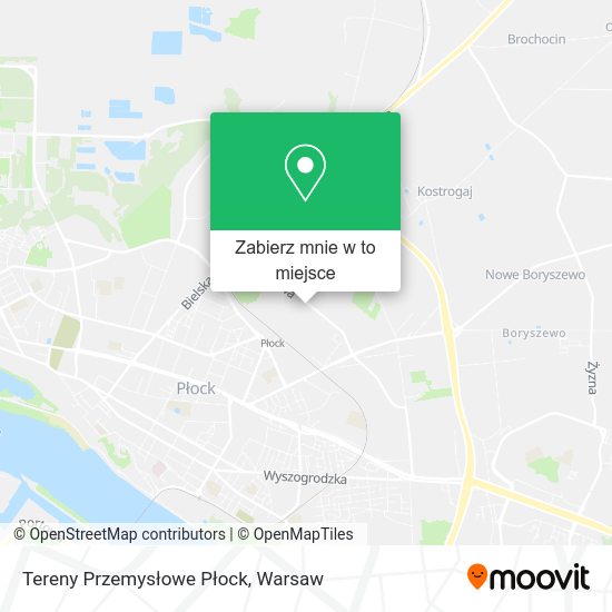 Mapa Tereny Przemysłowe Płock