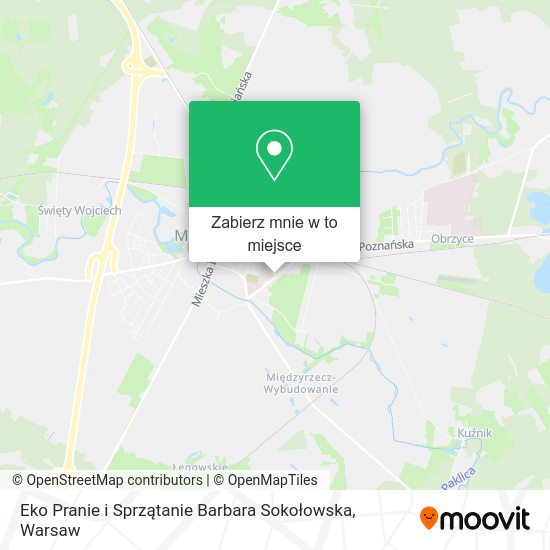 Mapa Eko Pranie i Sprzątanie Barbara Sokołowska