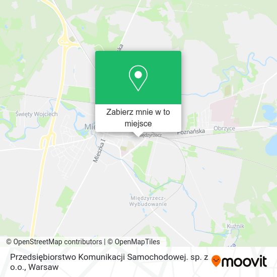 Mapa Przedsiębiorstwo Komunikacji Samochodowej. sp. z o.o.