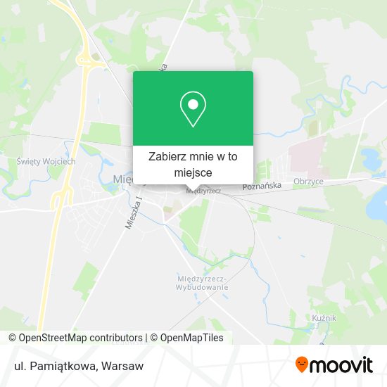 Mapa ul. Pamiątkowa