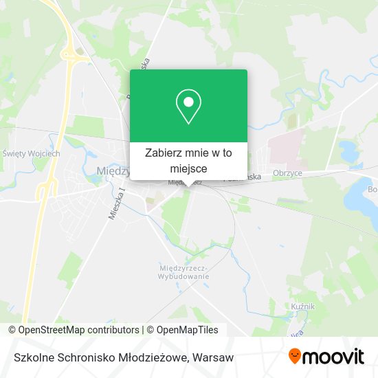 Mapa Szkolne Schronisko Młodzieżowe