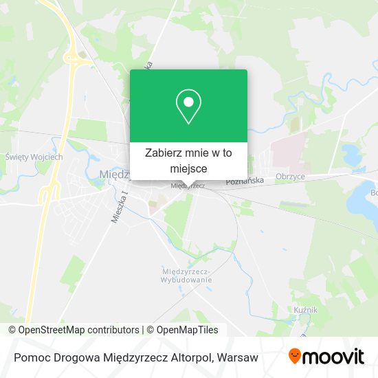 Mapa Pomoc Drogowa Międzyrzecz Altorpol