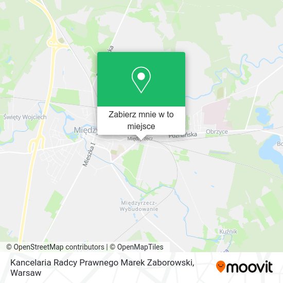 Mapa Kancelaria Radcy Prawnego Marek Zaborowski