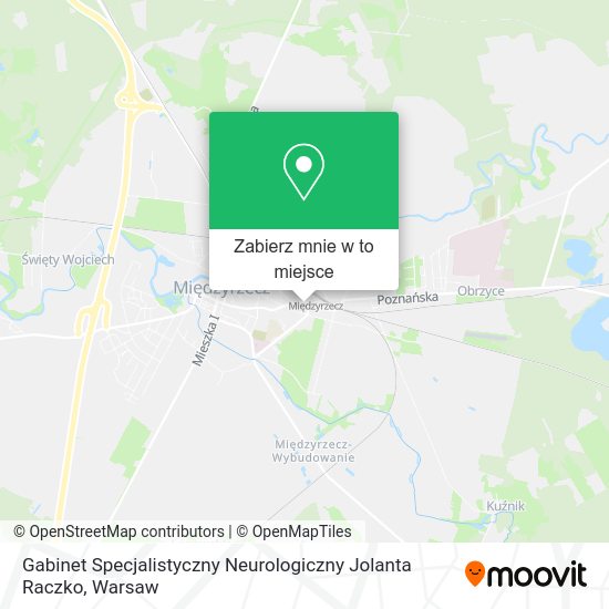 Mapa Gabinet Specjalistyczny Neurologiczny Jolanta Raczko